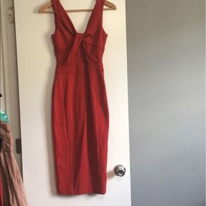ASOS red cocktail dress
